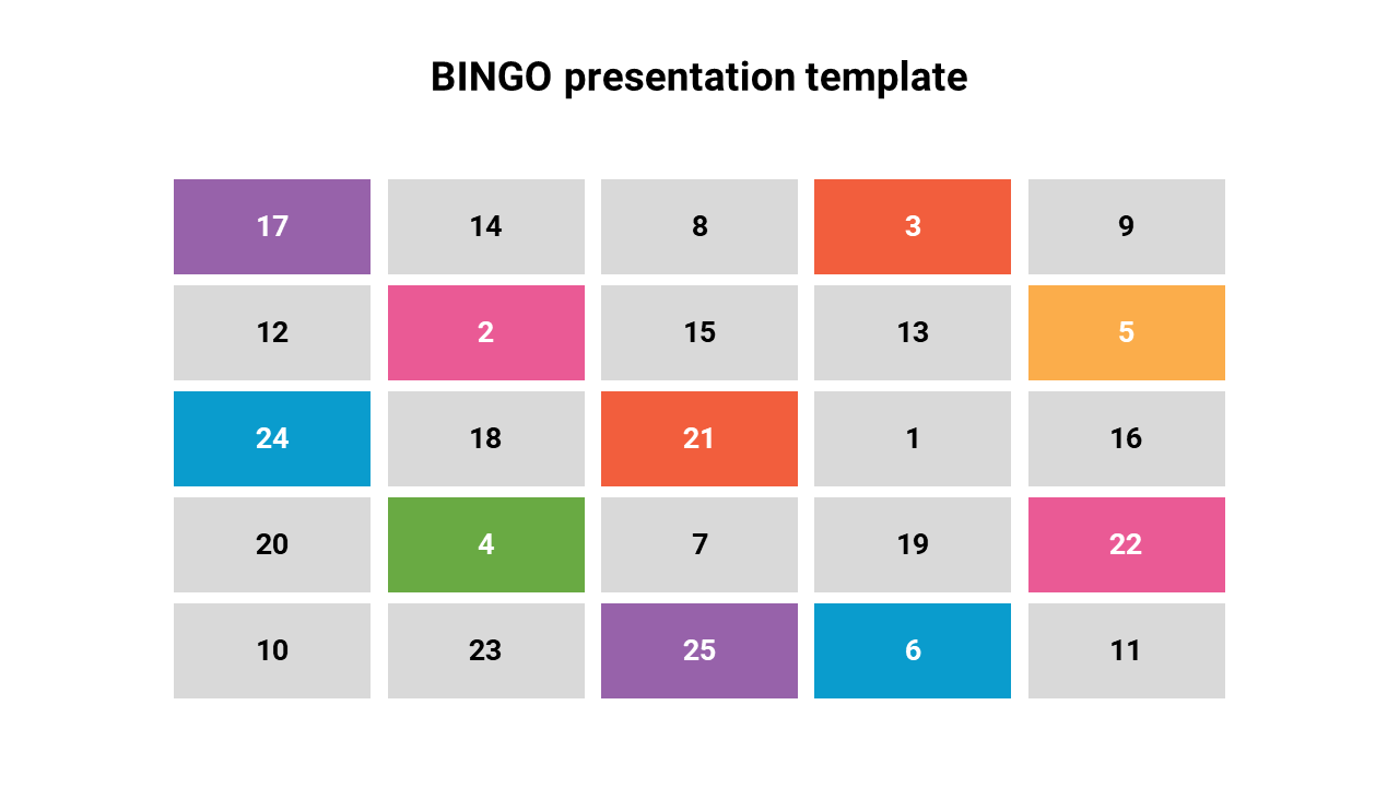 BINGO presentation template